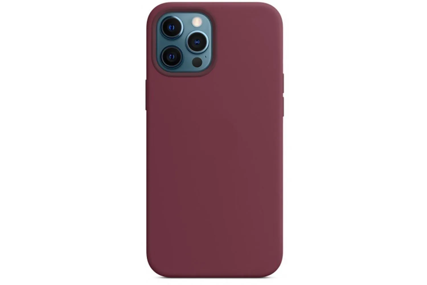 Чехол силиконовый для Apple iPhone 14 Pro Silicone Case с MagSafe (бордовый)