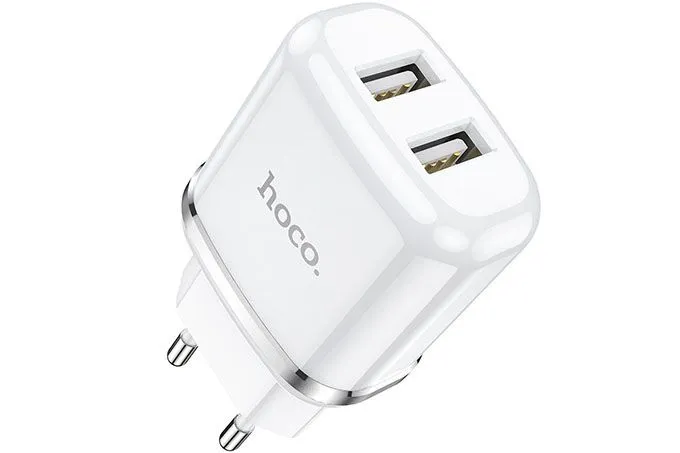 Сетевое зарядное устройство HOCO N4 Aspiring, 2.4A, 2USB (белый)