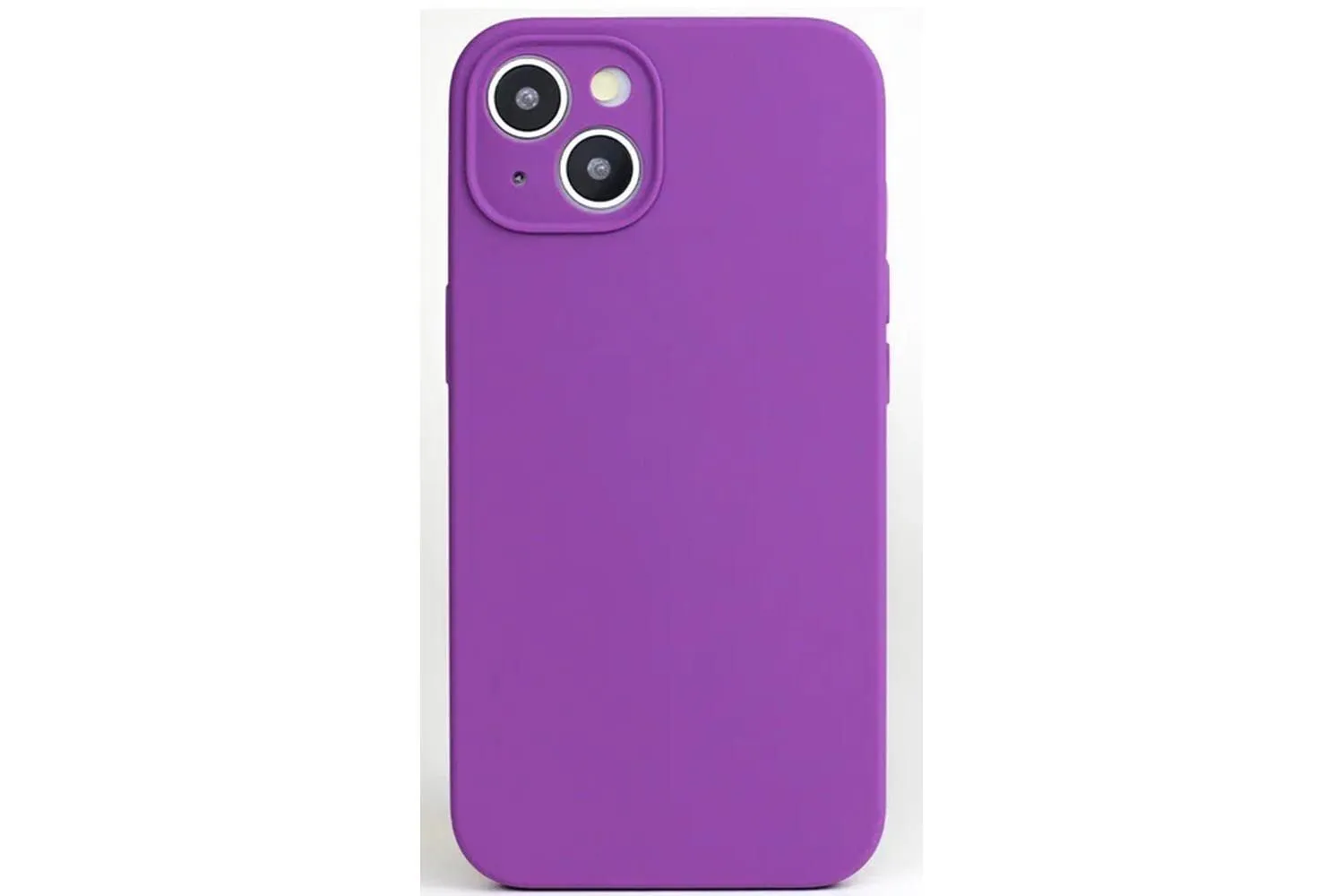 Чехол силиконовый с защитой камеры для Apple iPhone 14, iPhone 13 (фиолетовый)