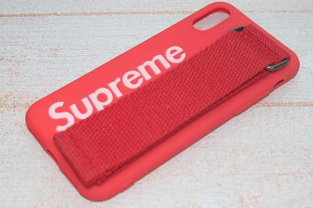 Чехол силиконовый для Supreme 1.5mm для Apple iPhone X,Apple iPhone Xs красный