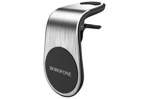 Автомобильный держатель магнитный  Borofone BH10 Air outler (серебро)