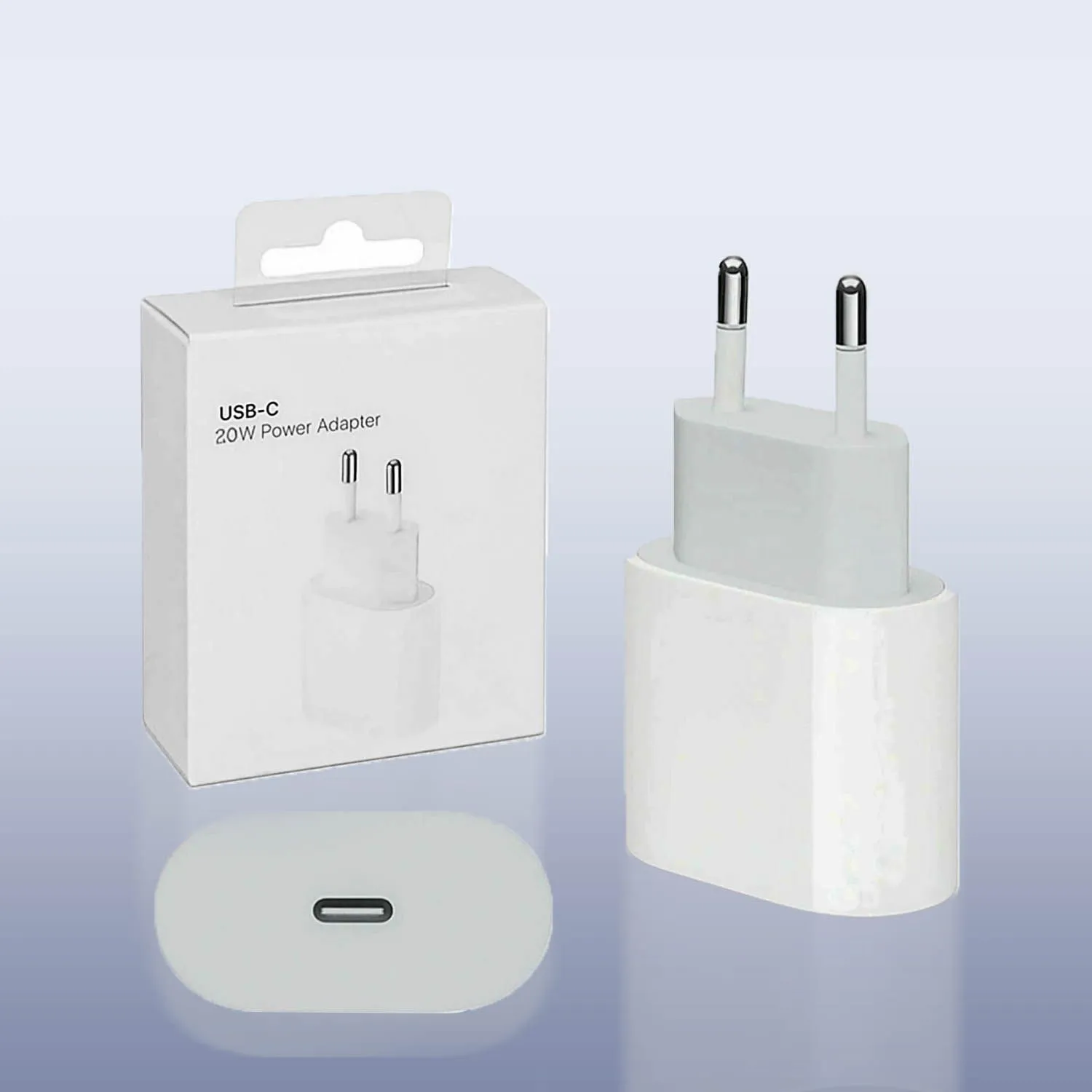 Сетевое зарядное устройство Apple iPhone 11 Type-C 20W Foxconn в упаковке (белый)
