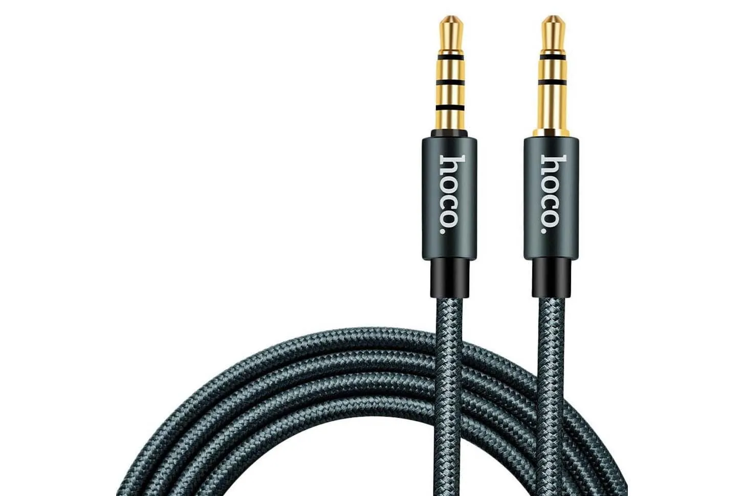 Кабель AUX HOCO UPA03 Noble sound series AUX audio джек 3.5mm 1м (серый)