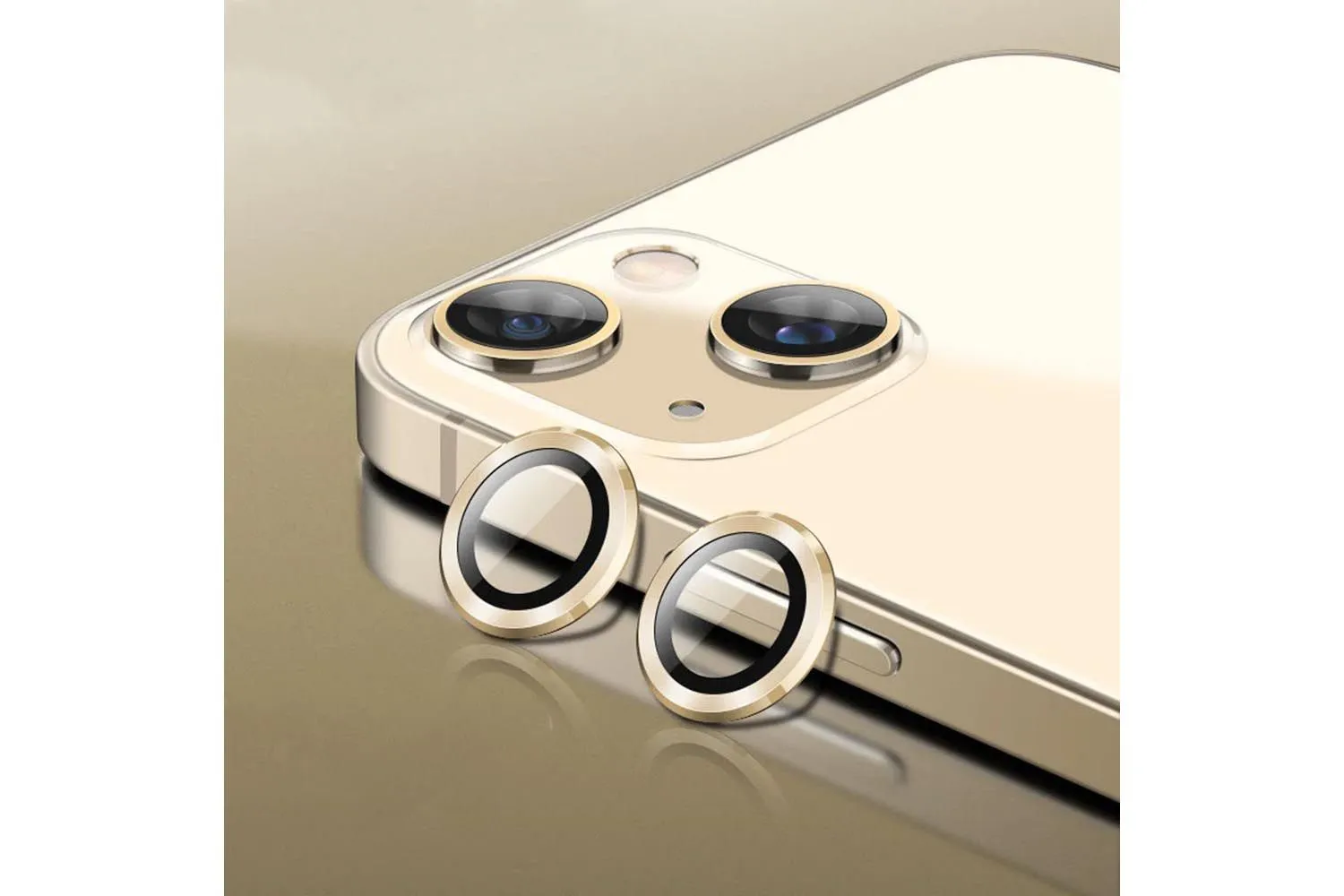 Защитные линзы для камеры Apple iPhone 14 (золото)