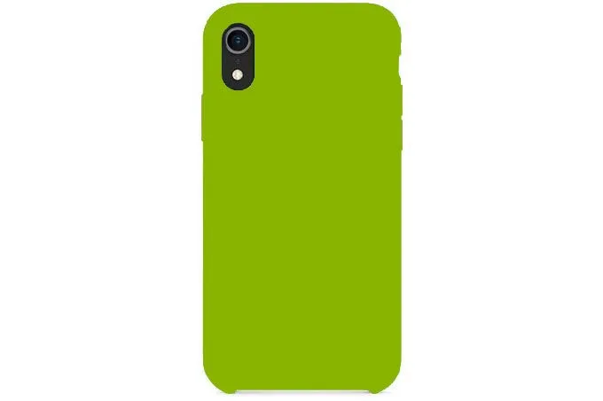 Чехол силиконовый для Apple iPhone Xr (ярко-зеленый)