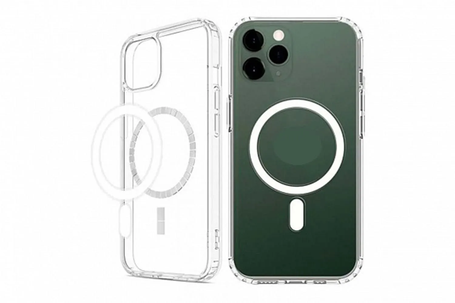 Чехол силиконовый для Apple iPhone 11 Pro Clear Case 2mm с MagSafe (прозрачный)