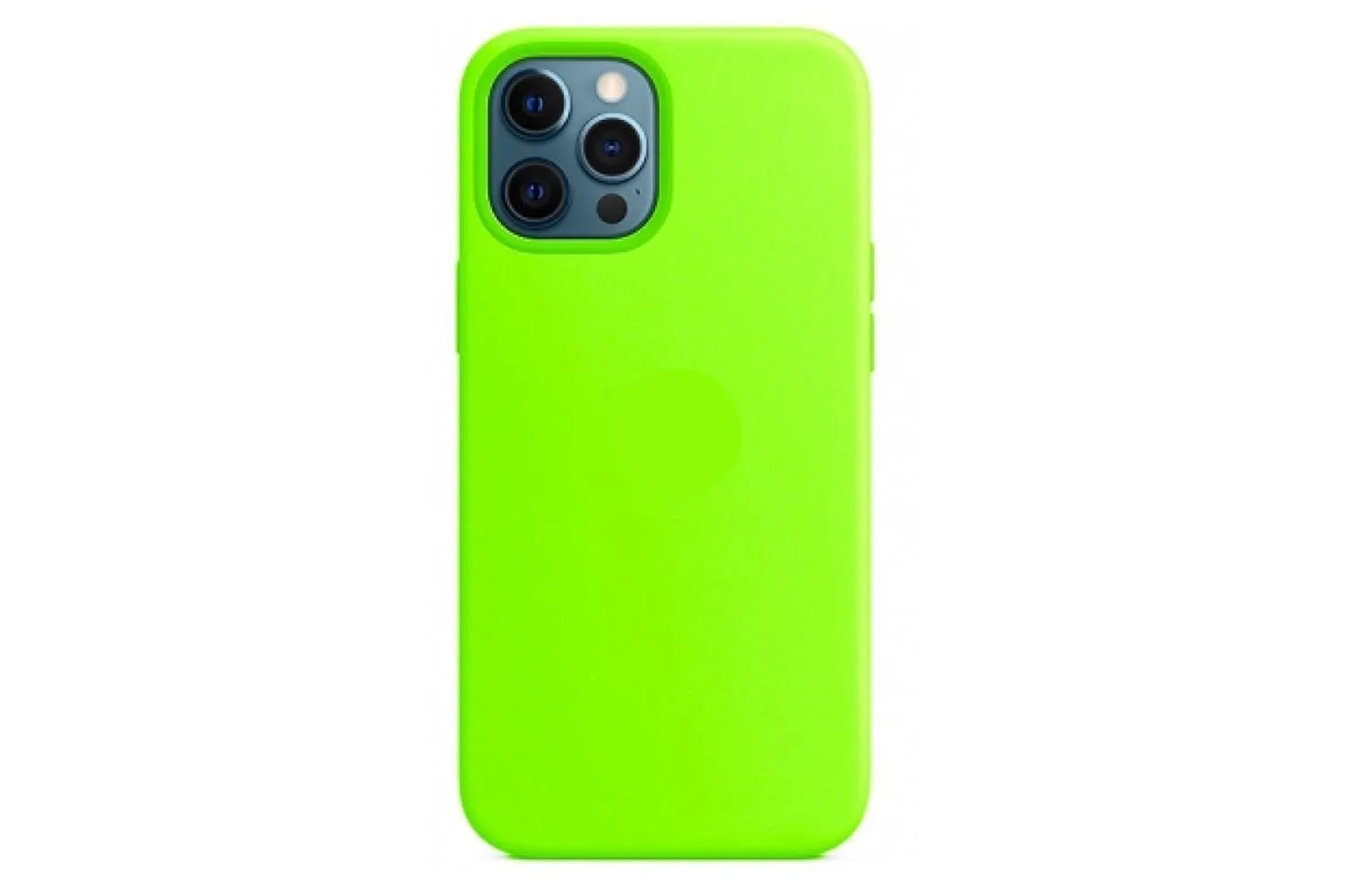 Чехол силиконовый для Apple iPhone 12 Pro Max (ярко зеленый)