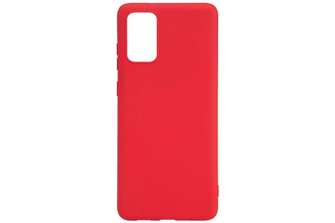 Чехол силиконовый FaisON для Samsung Galaxy A52, CA-10, Matte, тонкий, непрозрачный (красный)