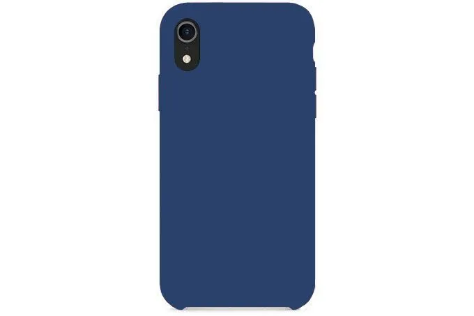 Чехол силиконовый для Apple iPhone Xr (синий)