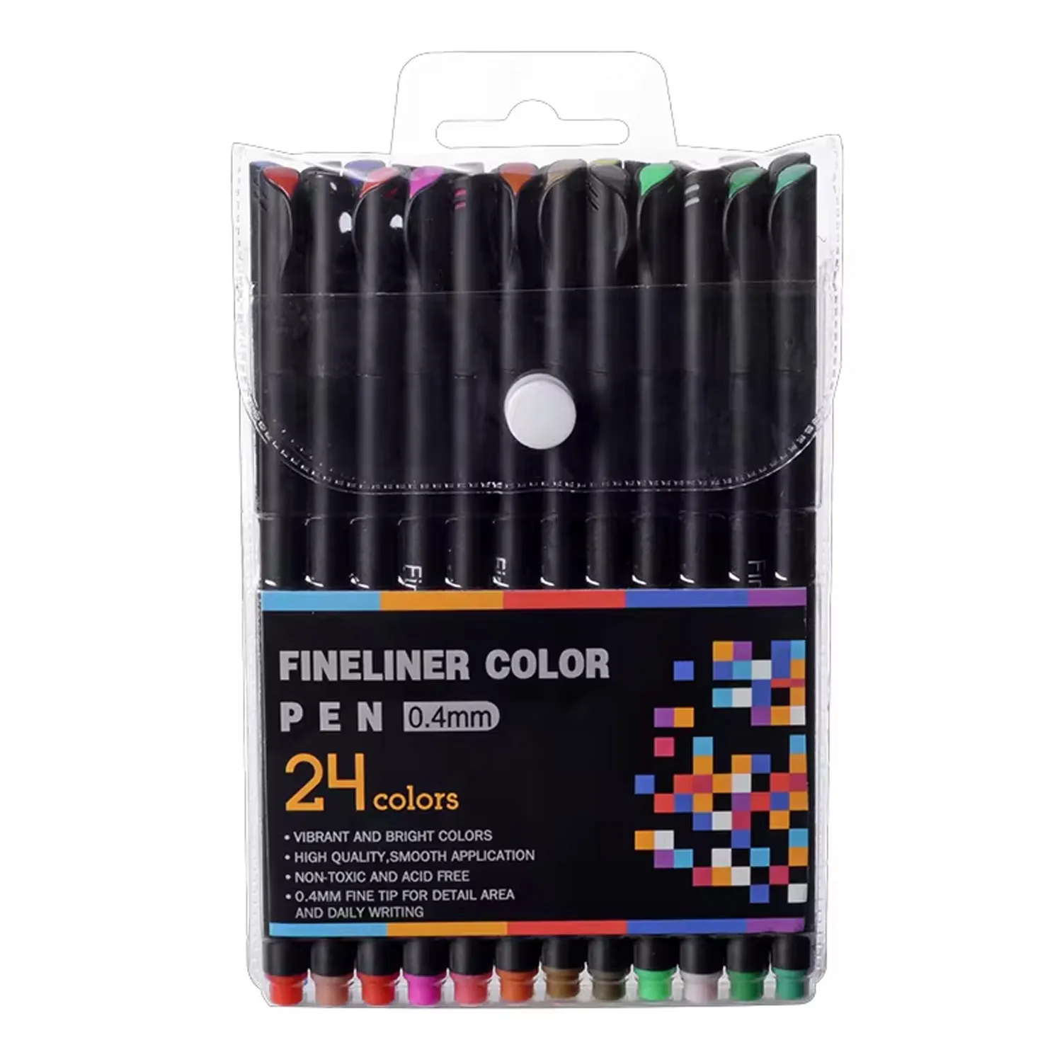 Набор цветных ручек 24 цвета fineliner color