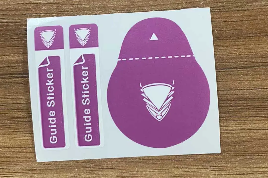 Стикеры для удаления пыли при наклейке стакла OG (фиолетовый)