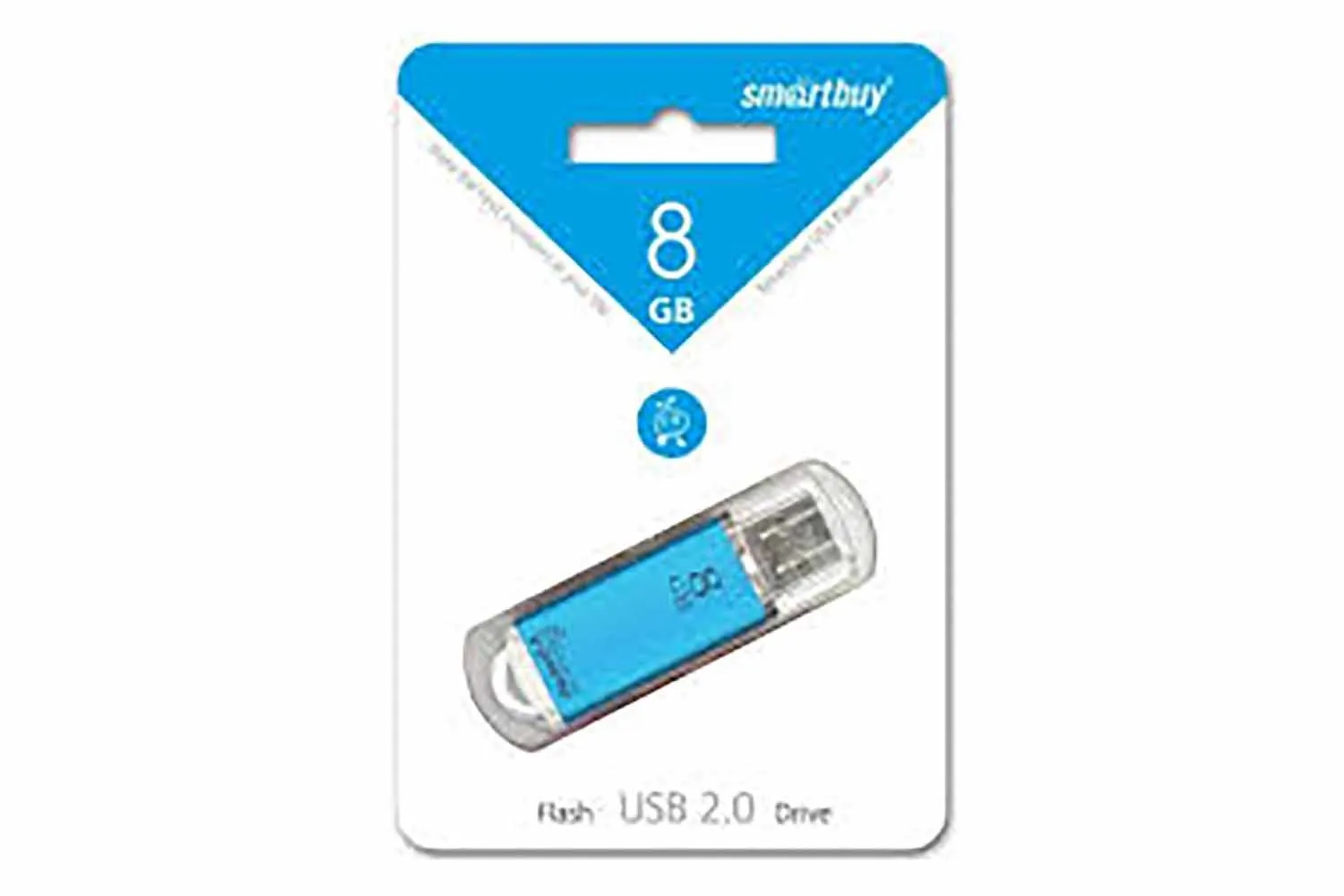 Флеш-накопитель USB 8GB SmartBuy V-Cut (синий)