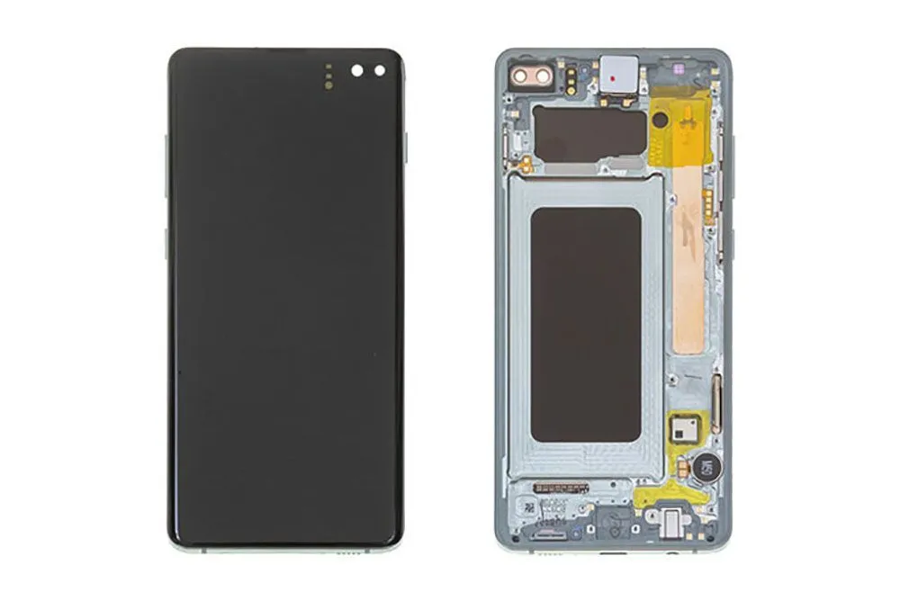 Дисплей Samsung Galaxy S10 Plus SM-G975F (серебро) Оригинал GH82-18849E, цена с установкой в АСЦ