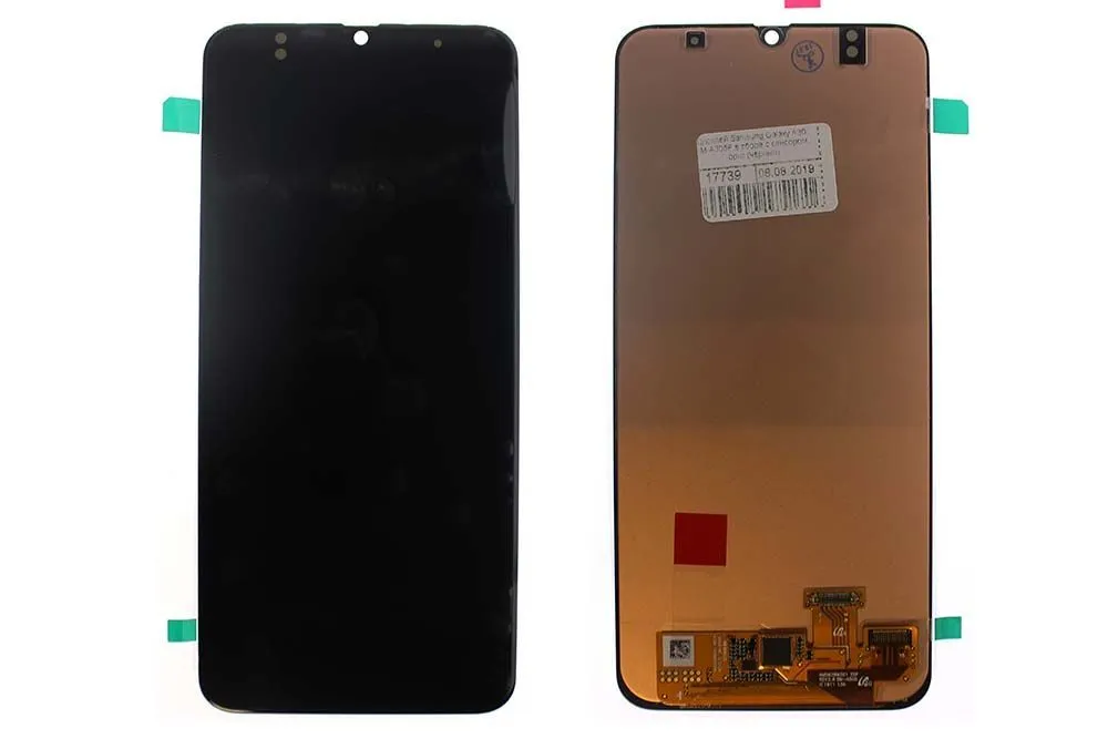 Дисплей Samsung Galaxy A30 SM-A305F в сборе с сенсором Оригинал переклейка (черный)