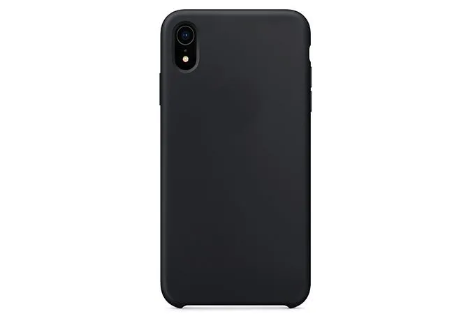 Чехол силиконовый для Apple iPhone Xr (черный)