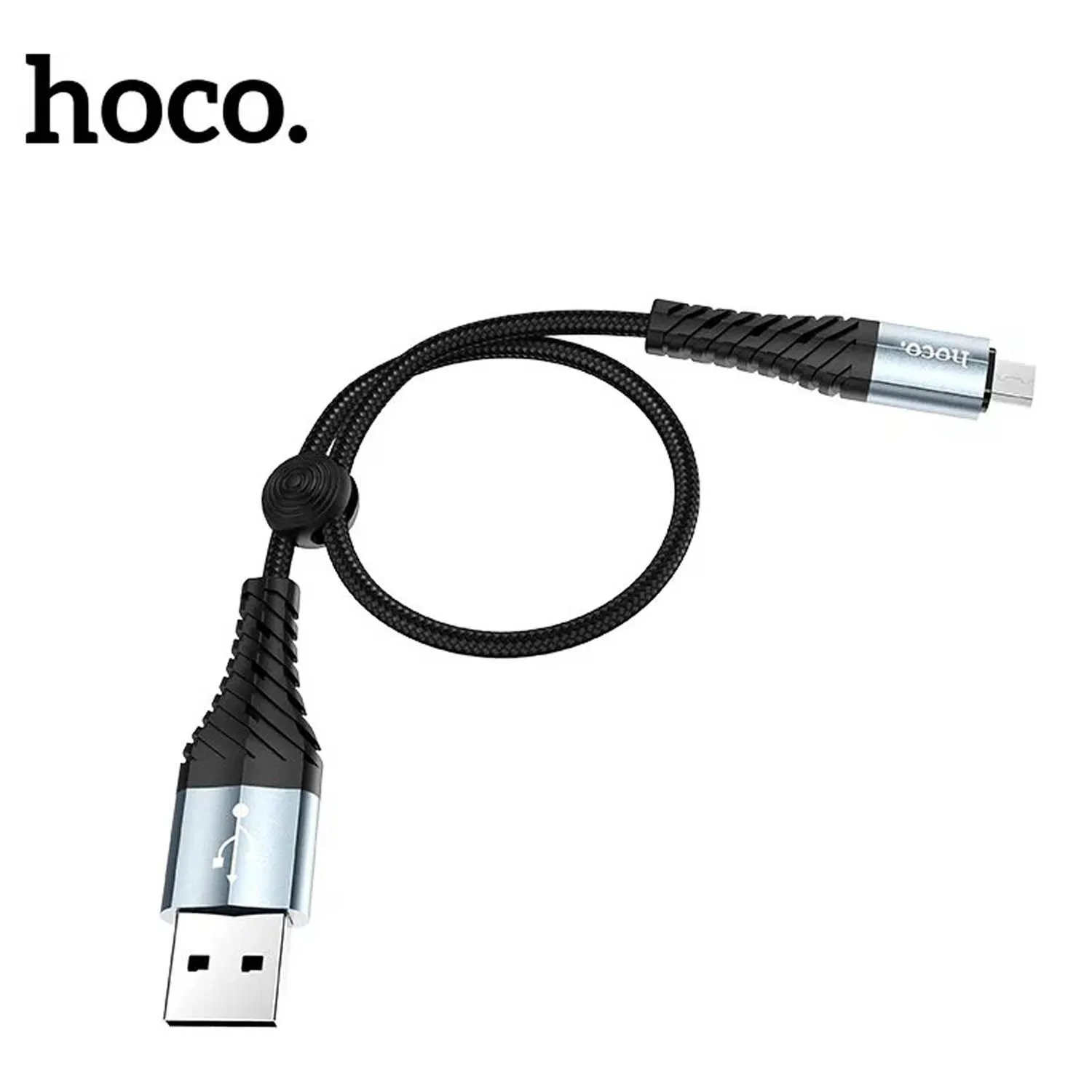 Кабель USB - MicroUSB HOCO X38 Cool, 0,25м (черный)