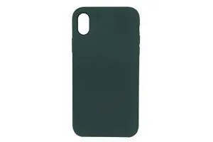 Чехол силиконовый для Apple iPhone Xr (тёмно-зелёный)
