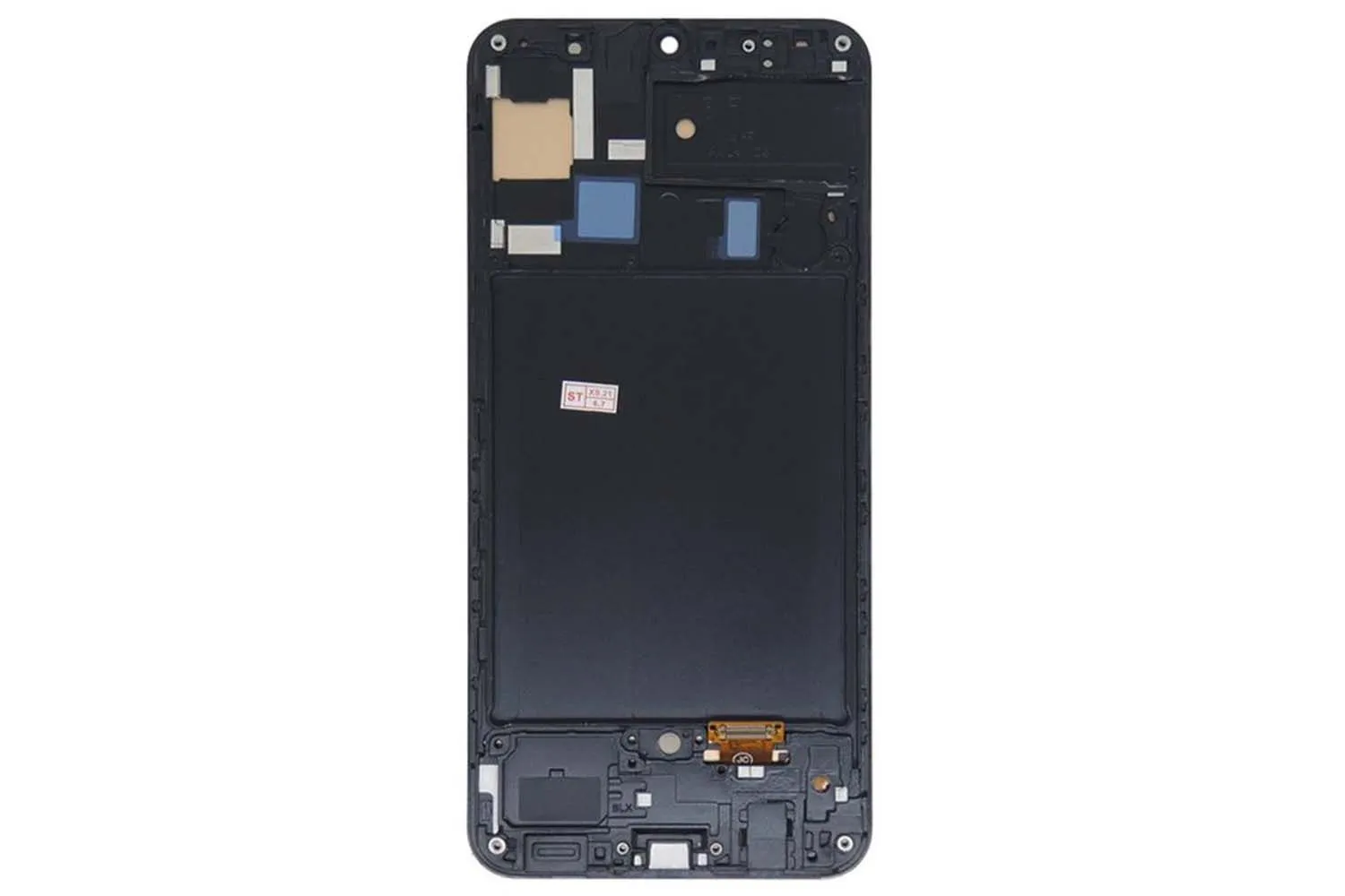 Дисплей Samsung Galaxy A50 SM-A505F, A50s SM-A507F в сборе с сенсором с рамкой, OLED (черный)