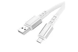 Кабель USB - Micro HOCO X85 Strength, 1м (белый)