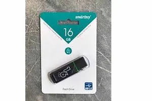 Флеш-накопитель USB 3.0 16GB SmartBuy Glossy темно серый