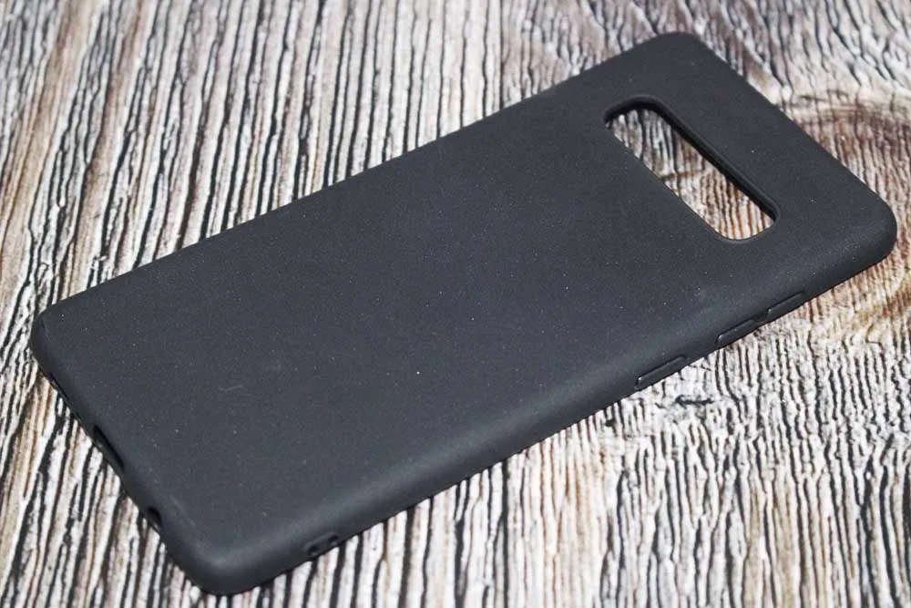 Чехол силиконовый для 1.2mm для Samsung Galaxy S10 Plus SM-G975F Type 2 (черный)