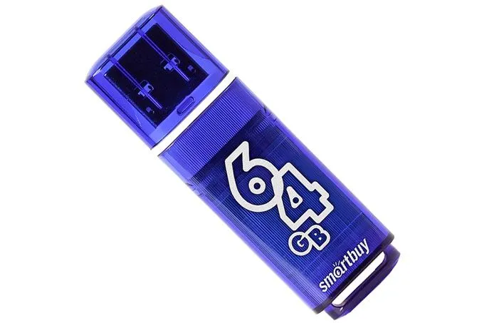 Флеш-накопитель USB 3.0 64GB SmartBuy Glossy (темно-синий)