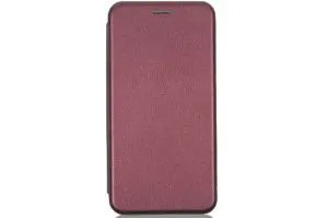 Чехол-книжка без бренда для Samsung Galaxy A71, PREMIUM, экокожа с силиконовым креплением (бордовый)