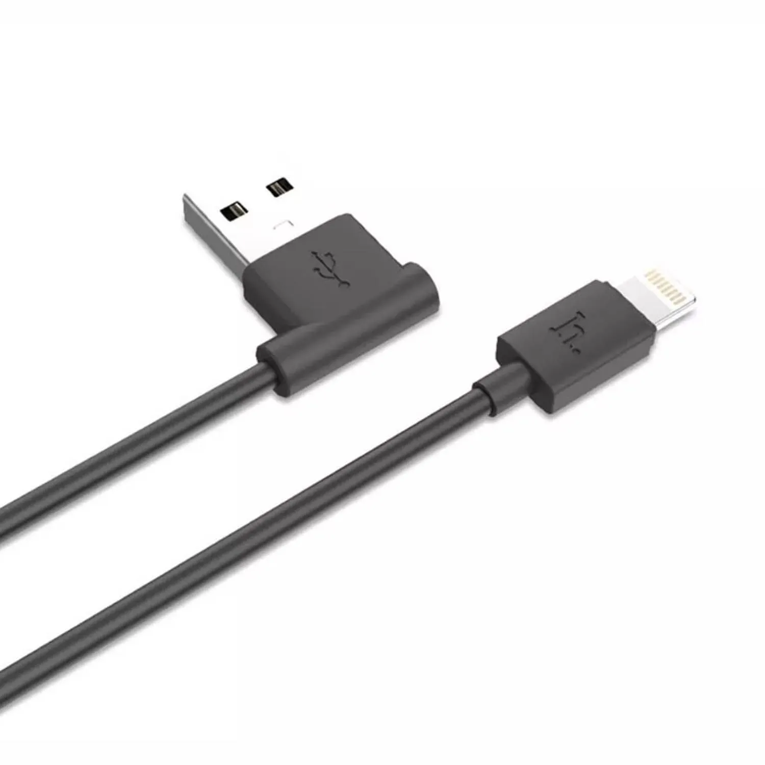 Кабель USB - Lightning HOCO UPL11 Long roam, угловойUSB, 1,2м (черный)