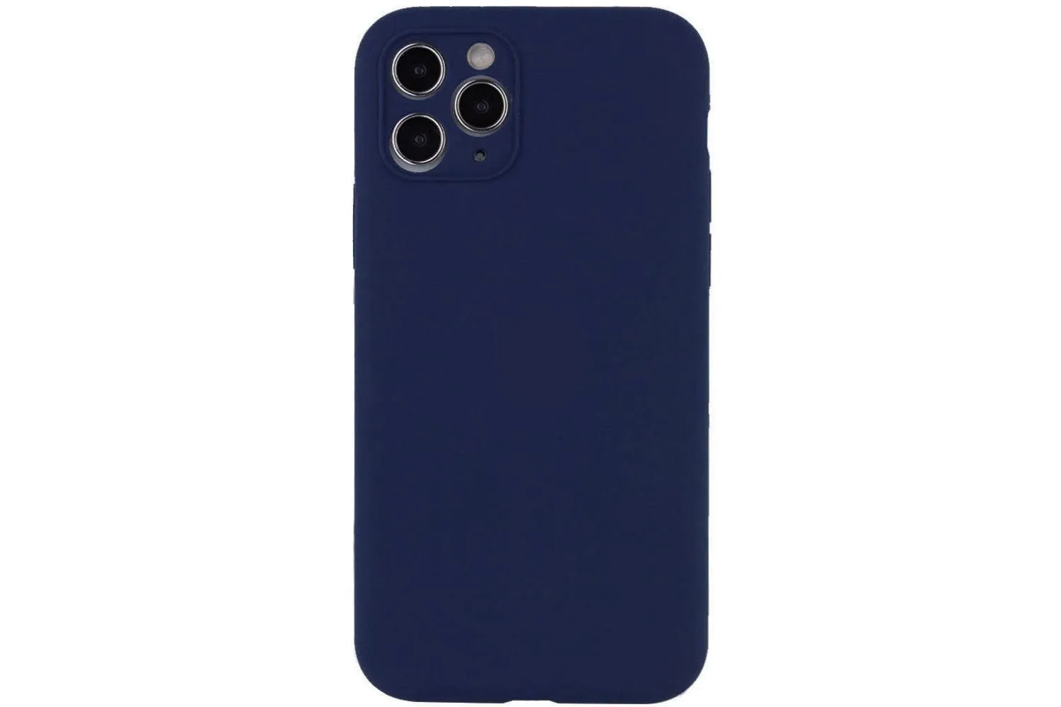 Чехол силиконовый с защитой камеры для Apple iPhone 12 Pro (синий)