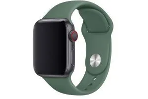 Ремешок силиконовый Apple Watch 38mm, 40mm, 41mm, ML (оливковый)
