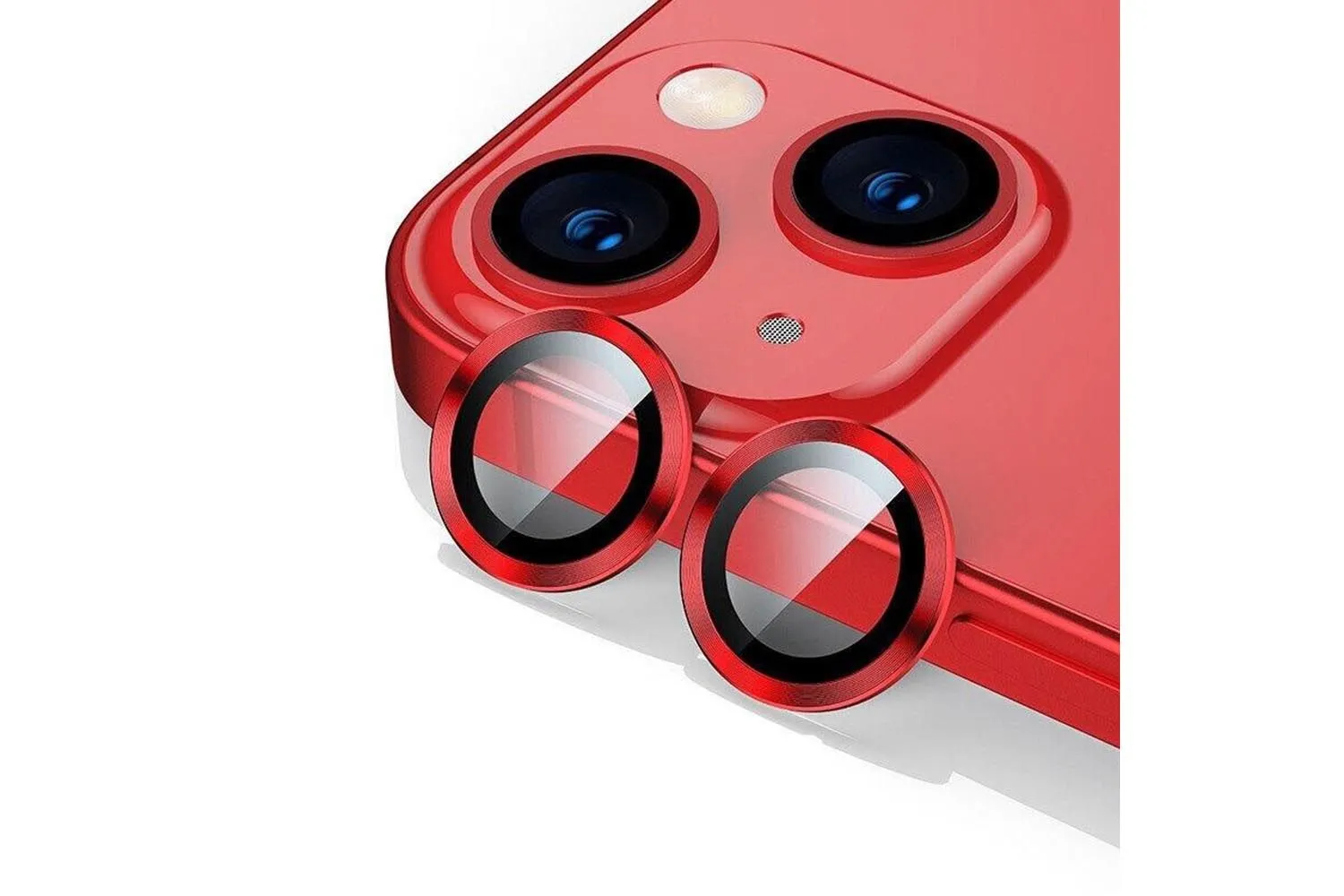 Защитные линзы для камеры Apple iPhone 14 (красный)