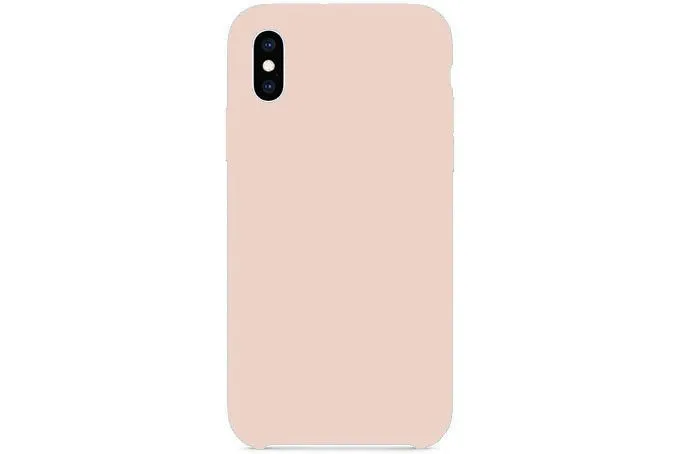 Чехол силиконовый для Apple iPhone X Pink Sand (розовый песок)