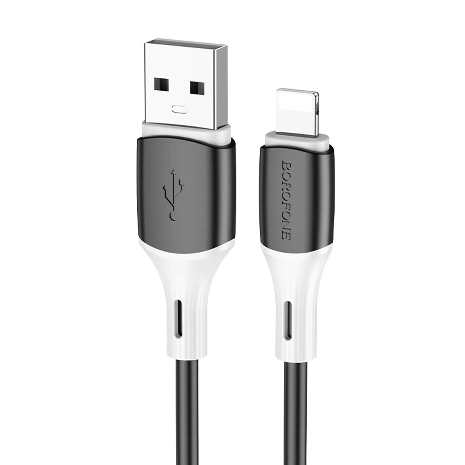 Кабель USB - Lightning BOROFONE BX79, силикон, 1м (черный)