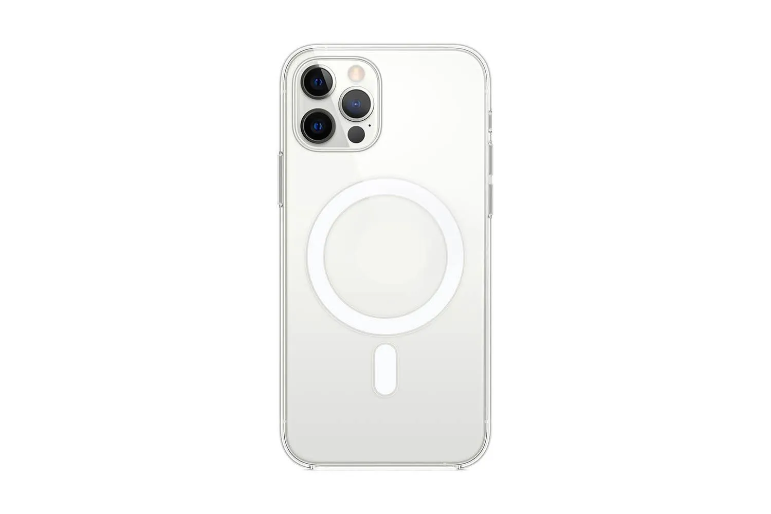 Чехол силиконовый для Apple iPhone 12, 12 Pro Clear Case 2mm с MagSafe (прозрачный)