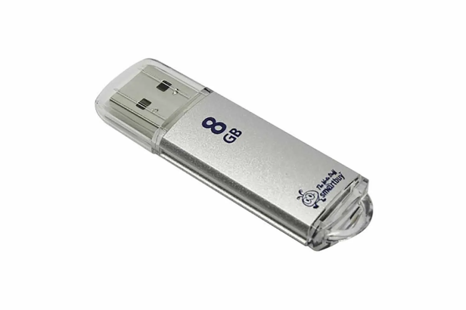 Флеш-накопитель USB 8GB SmartBuy V-Cut (серебро)