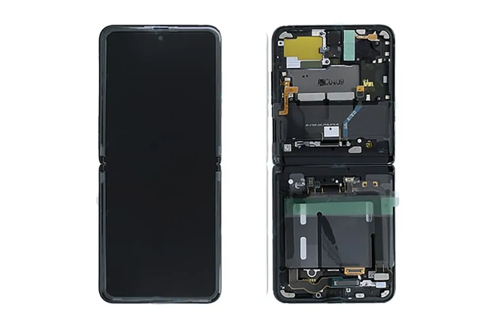 Дисплей Samsung Z Flip 2020 SM-F700F в сборе (черный) Оригинал, цена с установкой в АСЦ