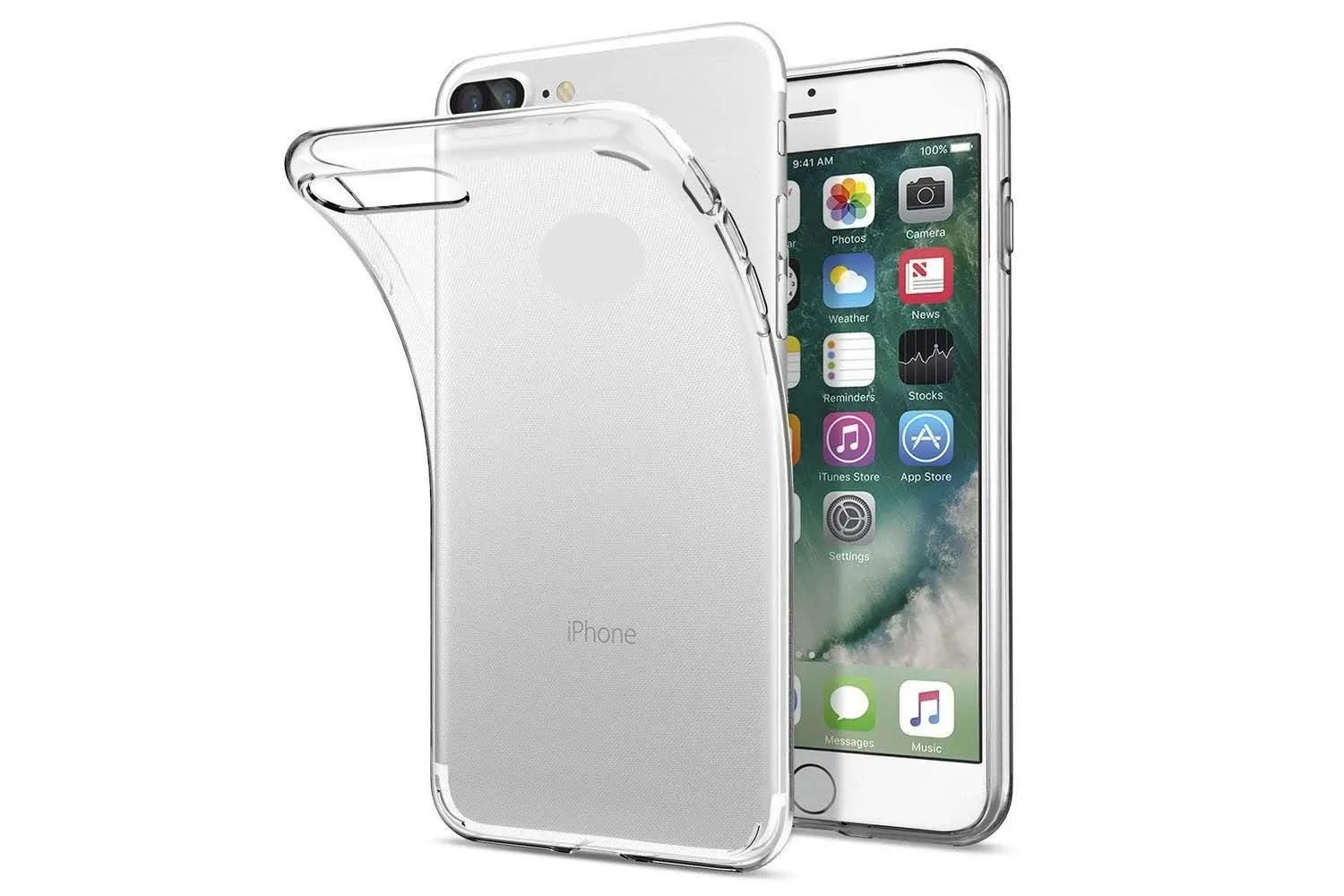 Чехол силиконовый для Apple iPhone Clear Case 2mm для Apple iPhone 7 Plus (прозрачный)