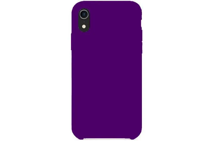 Чехол силиконовый для Apple iPhone Xr (фиолетовый)